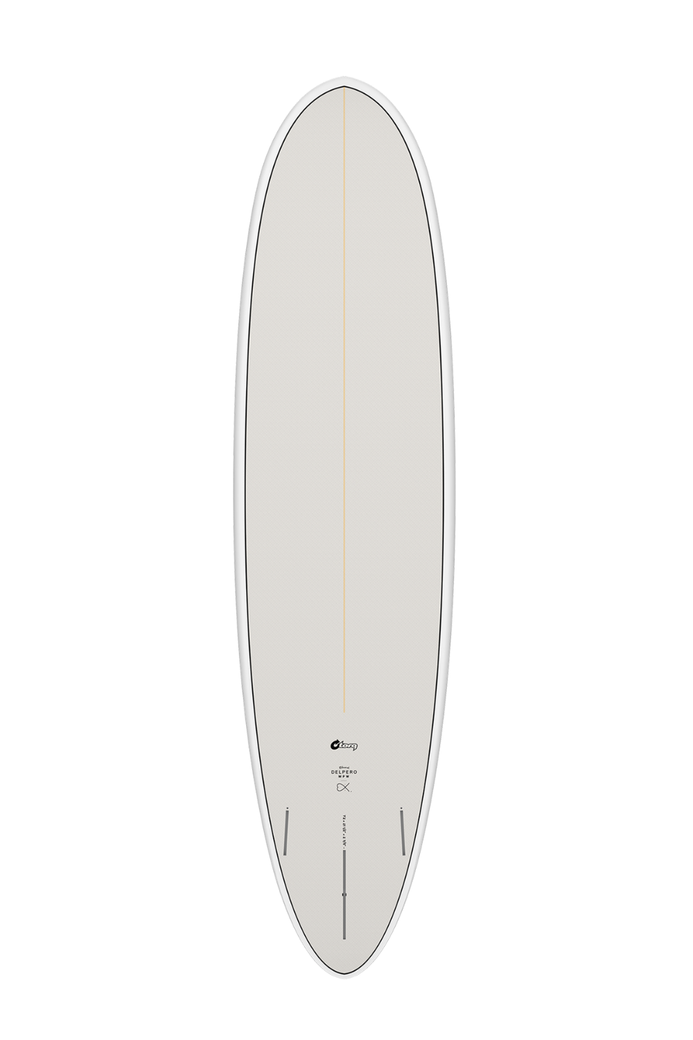 Torq Delpero TET Mid Pro Wide Surfboard Cream
