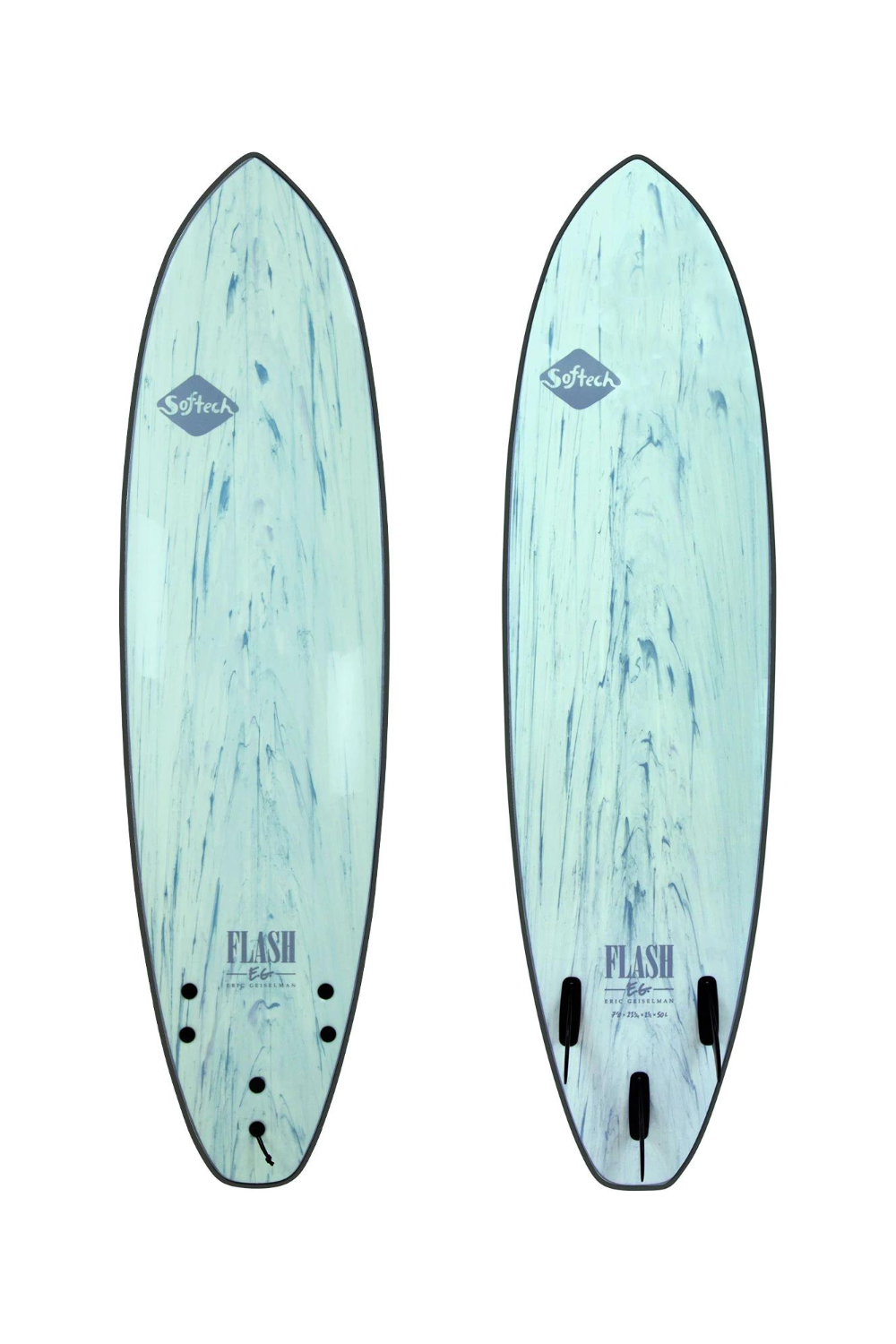 Softech Flash Eric Geiselman Surfboard FCS II Mint Marble