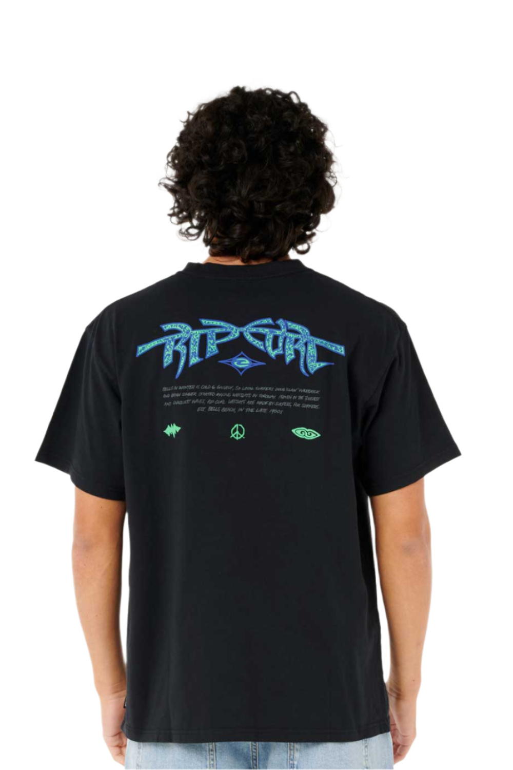 Rip Curl Raw Energy Gnarly Short Sleeve T-Shirt Black