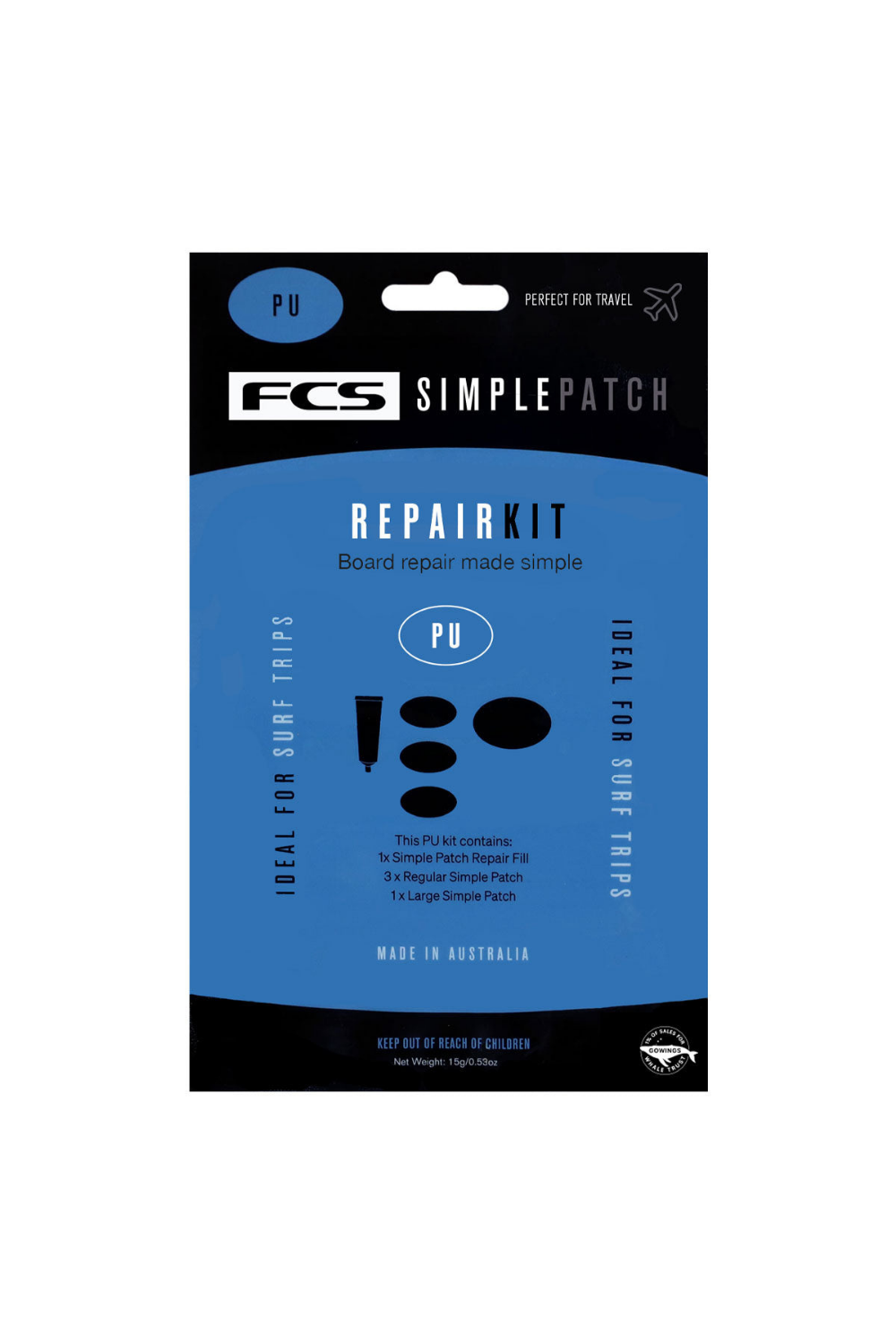 A FCS Simple Patch Surfboard Repair Kit - PU