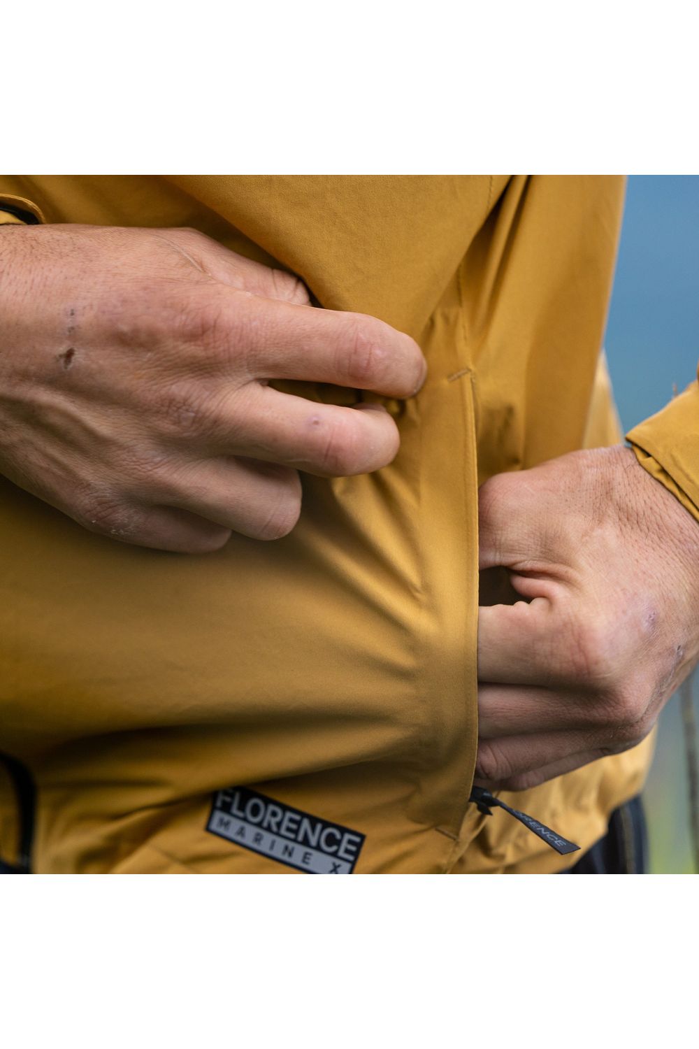 Florence Marine X Rain Pro 2.5 Layer Waterproof Shell Mustard