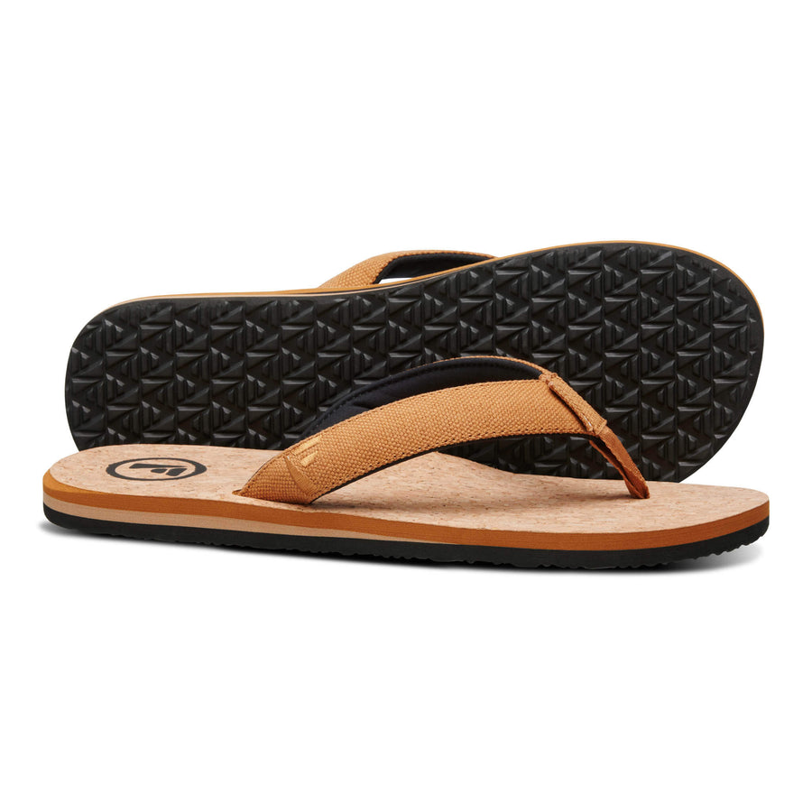 Foamlife Mully Cork Flip Flop Tan