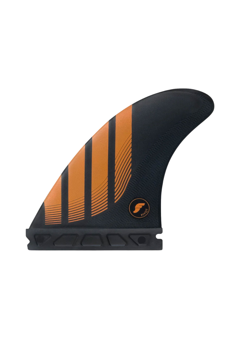 Futures P6 Alpha Surfboard Thruster Fins in Carbon/Orange