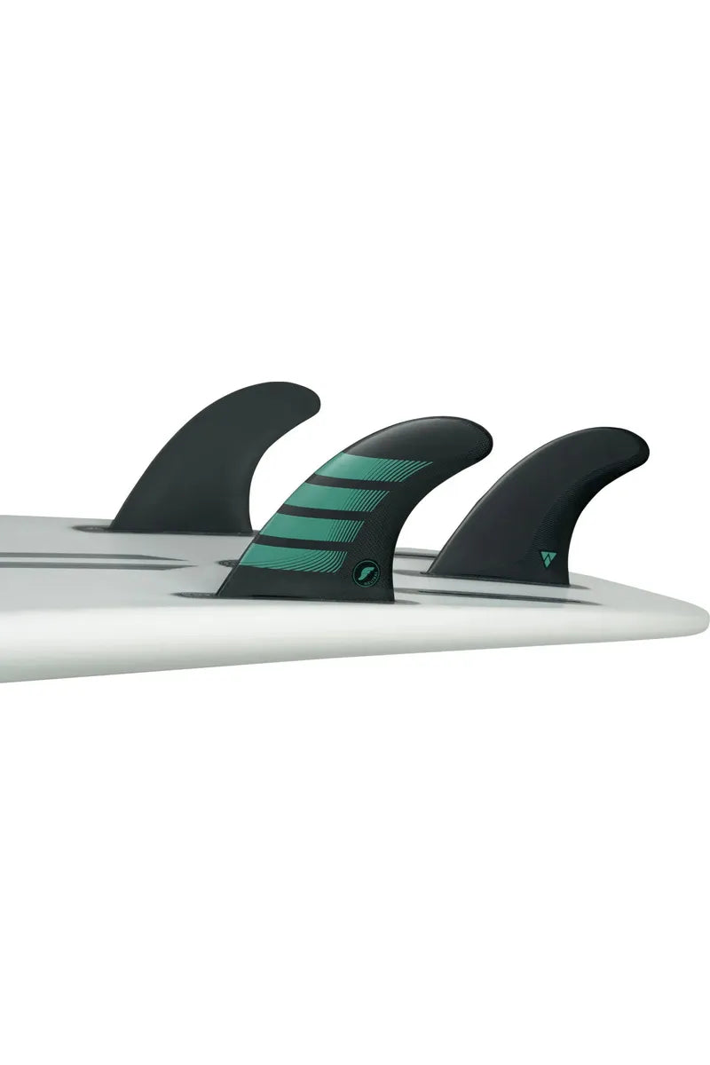 Futures F6 Alpha Thruster Surfboard Fins Carbon Teal