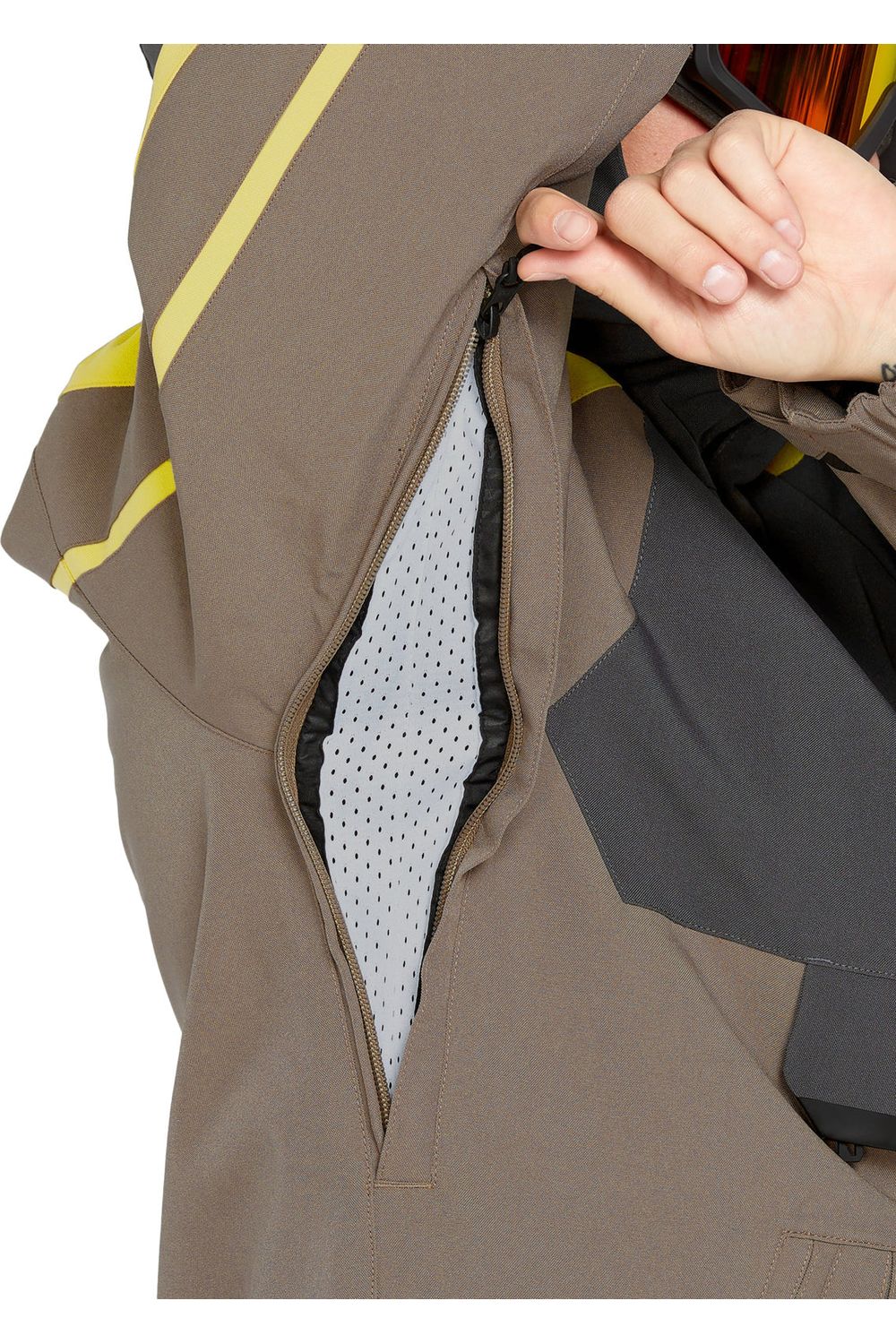 Volcom Brighton Pullover Snow Jacket Chestnut Brown