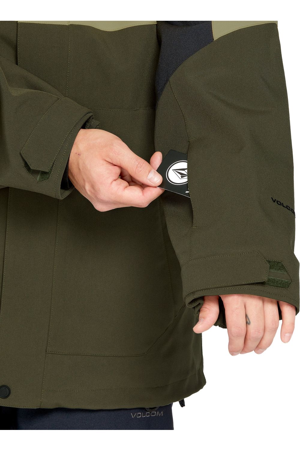 Volcom Brighton full zip snow jacket ivy