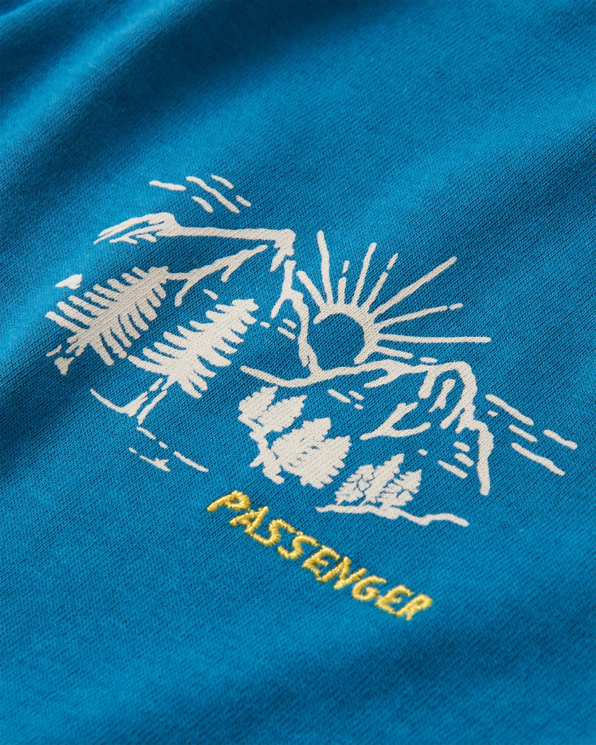 Passenger Riser 2.0 Recycled Cotton Ls T-Shirt Blue Coral