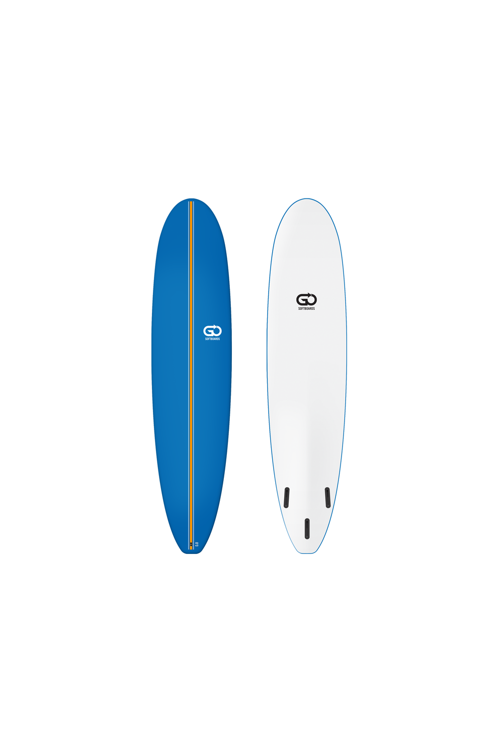 Go Surf Softboard Blue White 8'0