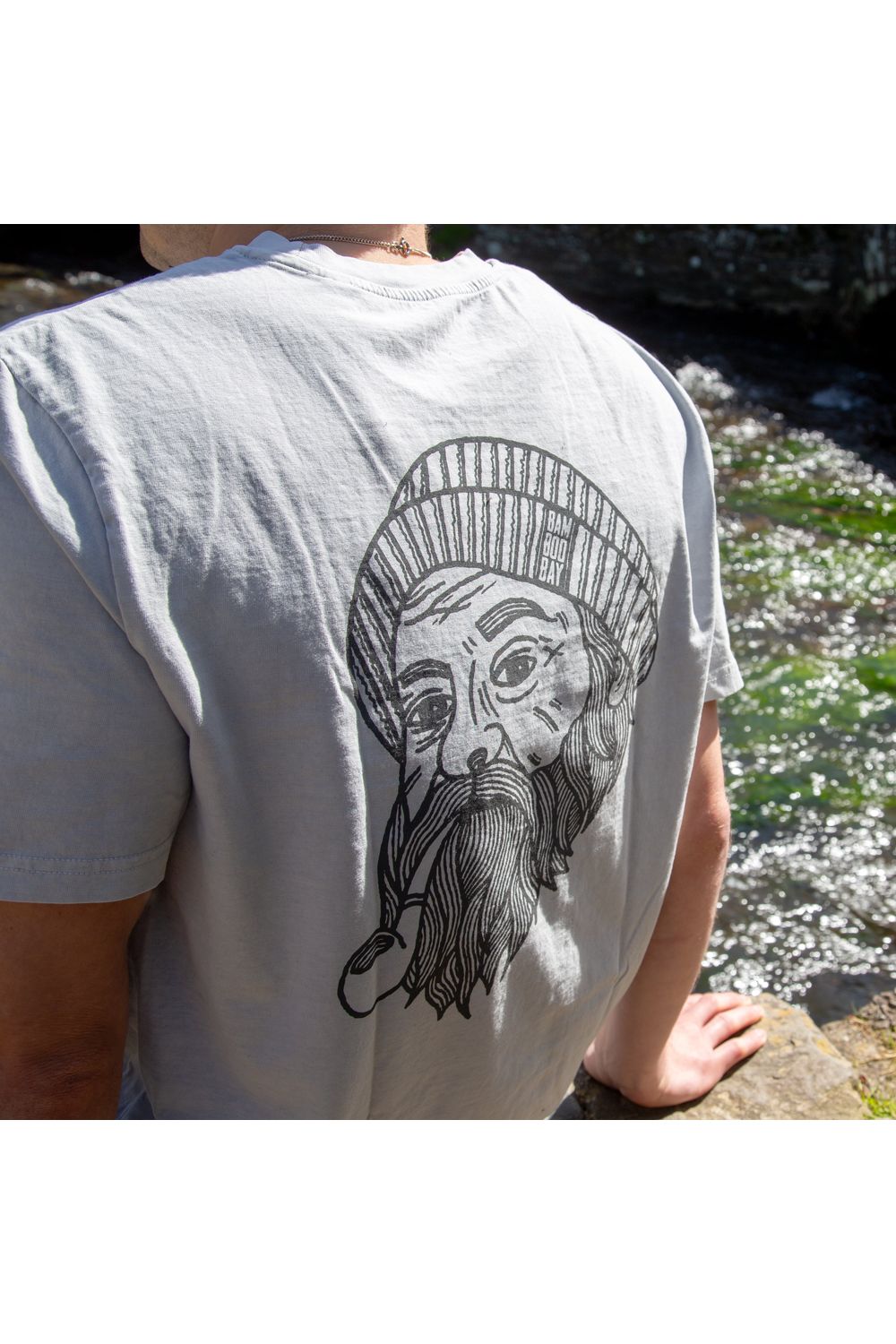 BamBooBay Seamus Fisherman T-shirt Grey Washed