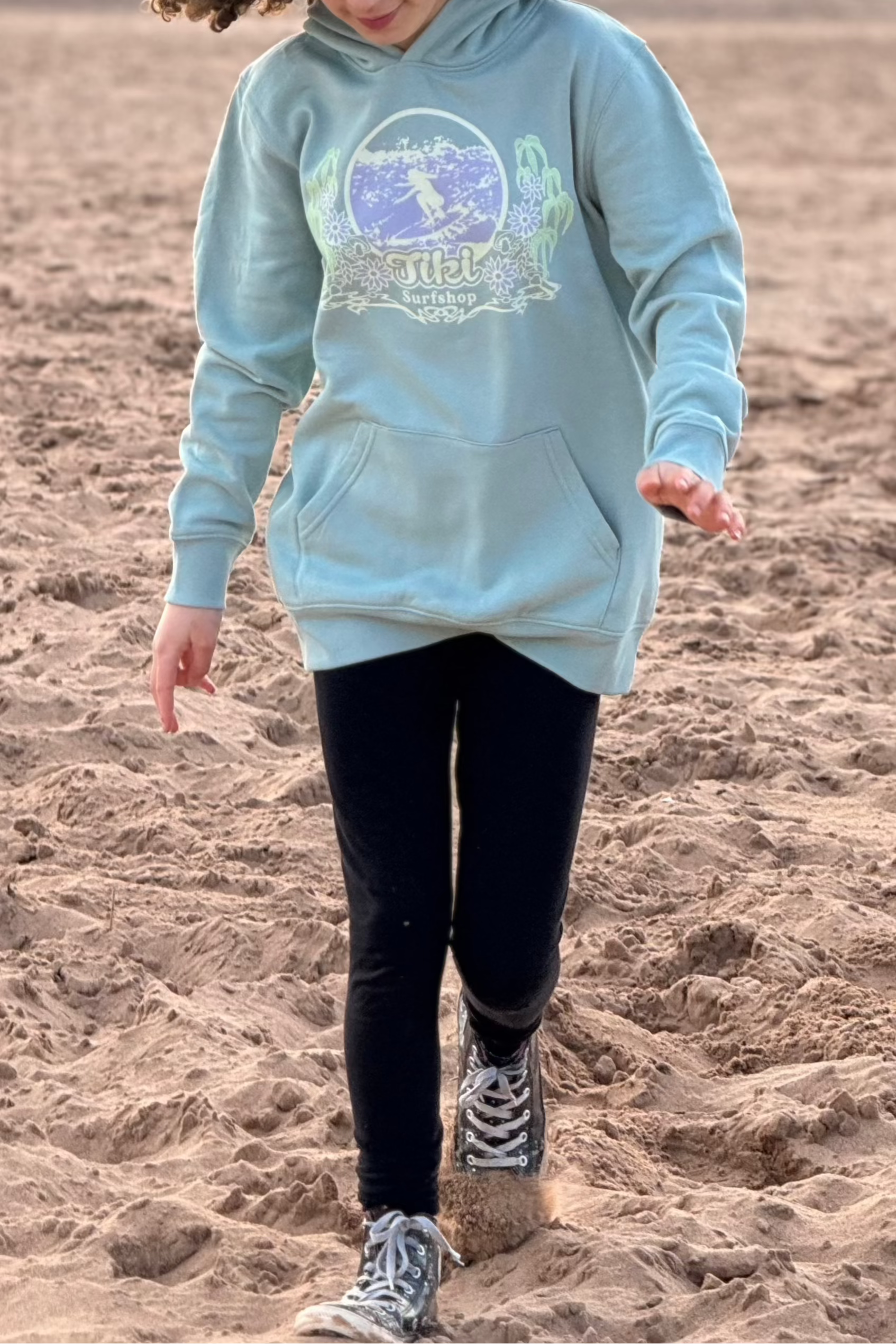 Tiki 70'S Surf Mini Hoodie Green