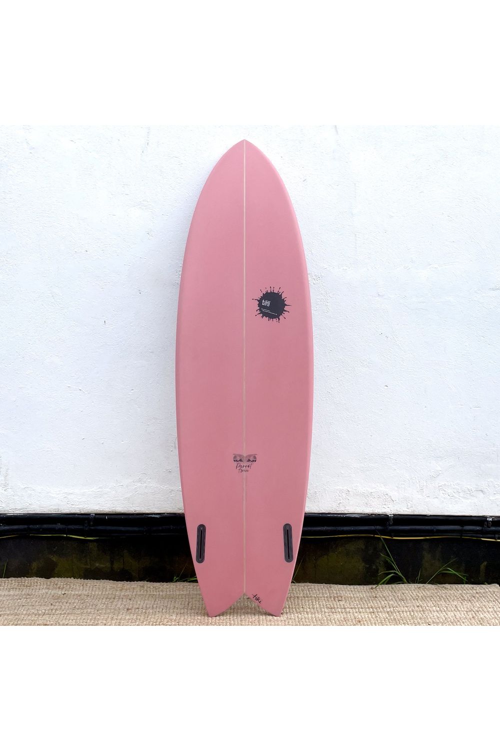 Image of Tiki Custom Surfboard - 5'10 Parrot Twin - Pink from the front