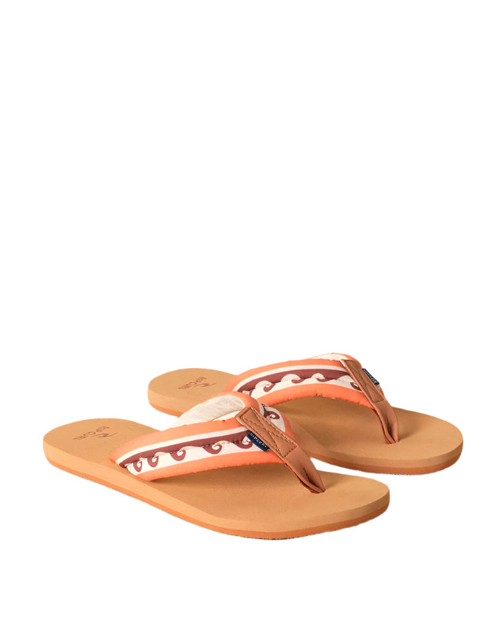 Rip Curl Freedom Plush Bloom Open Toe Flip Flop Brown