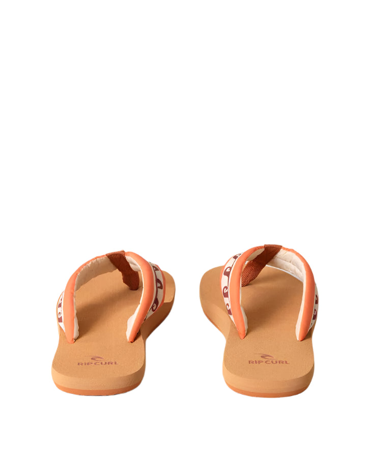 Rip Curl Freedom Plush Bloom Open Toe Flip Flop Brown