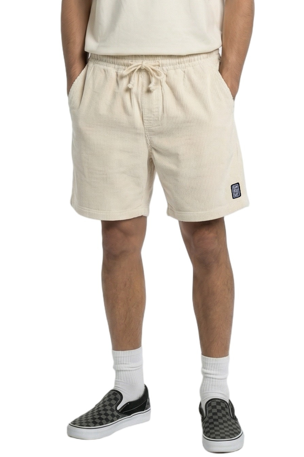 BamBooBay Chill Cord Shorts Marshmellow