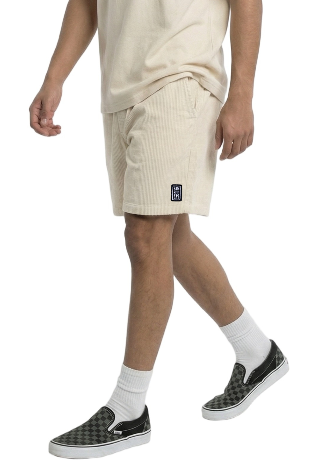BamBooBay Chill Cord Shorts Marshmellow