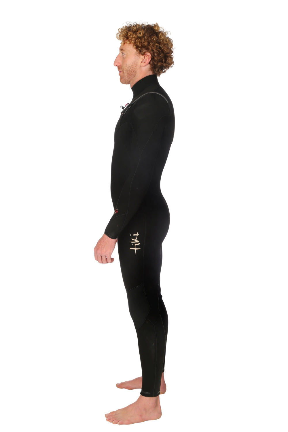 Tiki Zepha Eco 4/3 Mens Yulex Chest Zip Wetsuit Black
