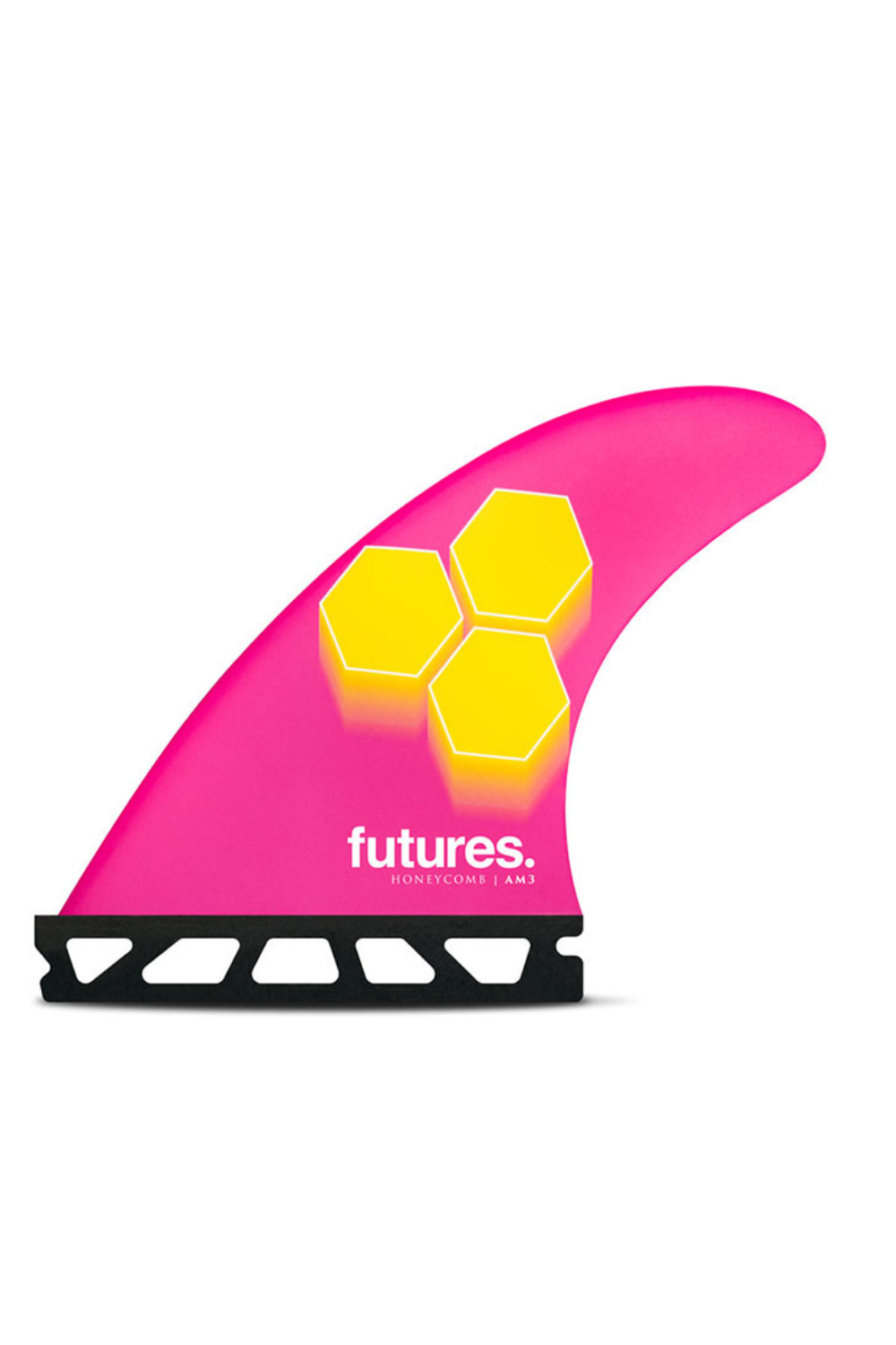 Futures AM3 Honeycomb Fins Pink/Yellow