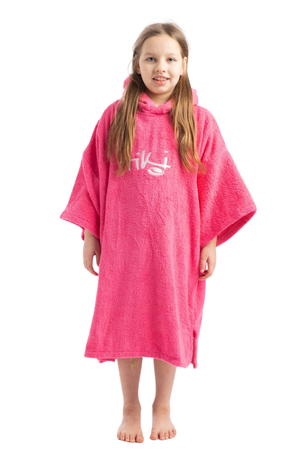Tiki Junior Hooded Change Robe Pink