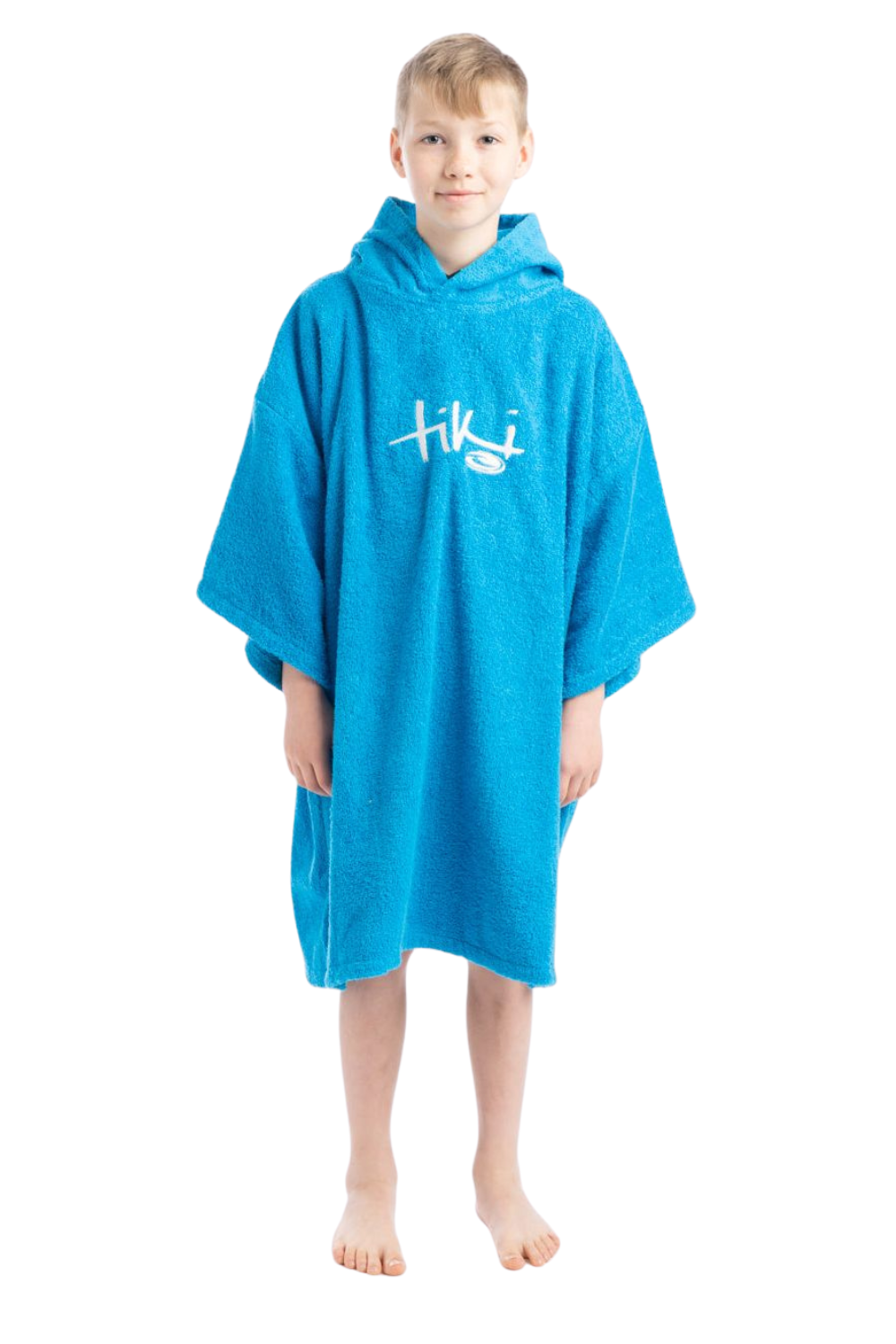 Tiki Junior Hooded Change Robe Blue