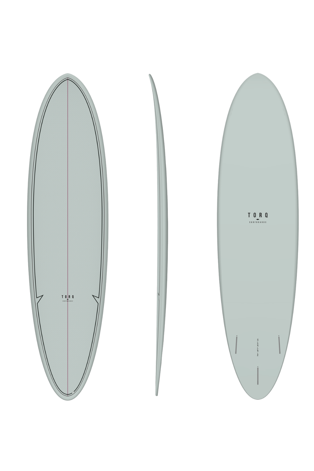 Torq TET Mod Fun Surfboard Classic Grey