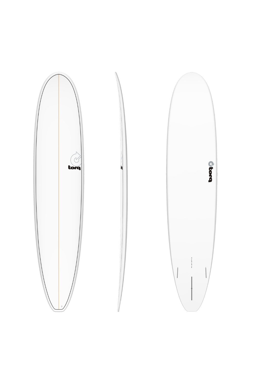 Torq TET Longboard Surfboard Pinline White