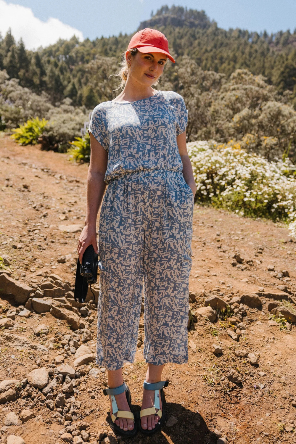 Passenger Thimbleberry Jumpsuit Mountain Foliage Faded Denim