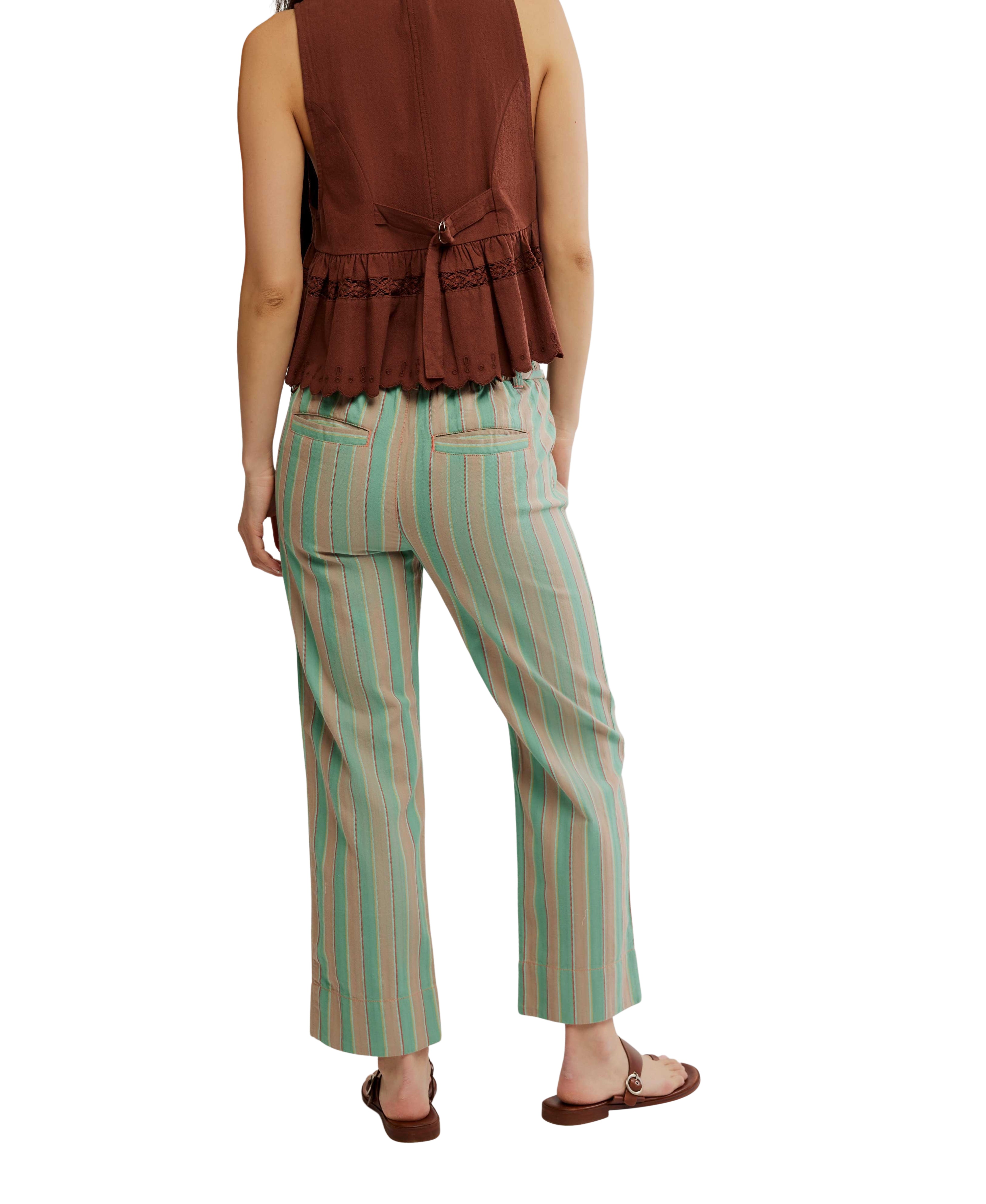 Free people Marielle Pull On Trouser Ginger Combo