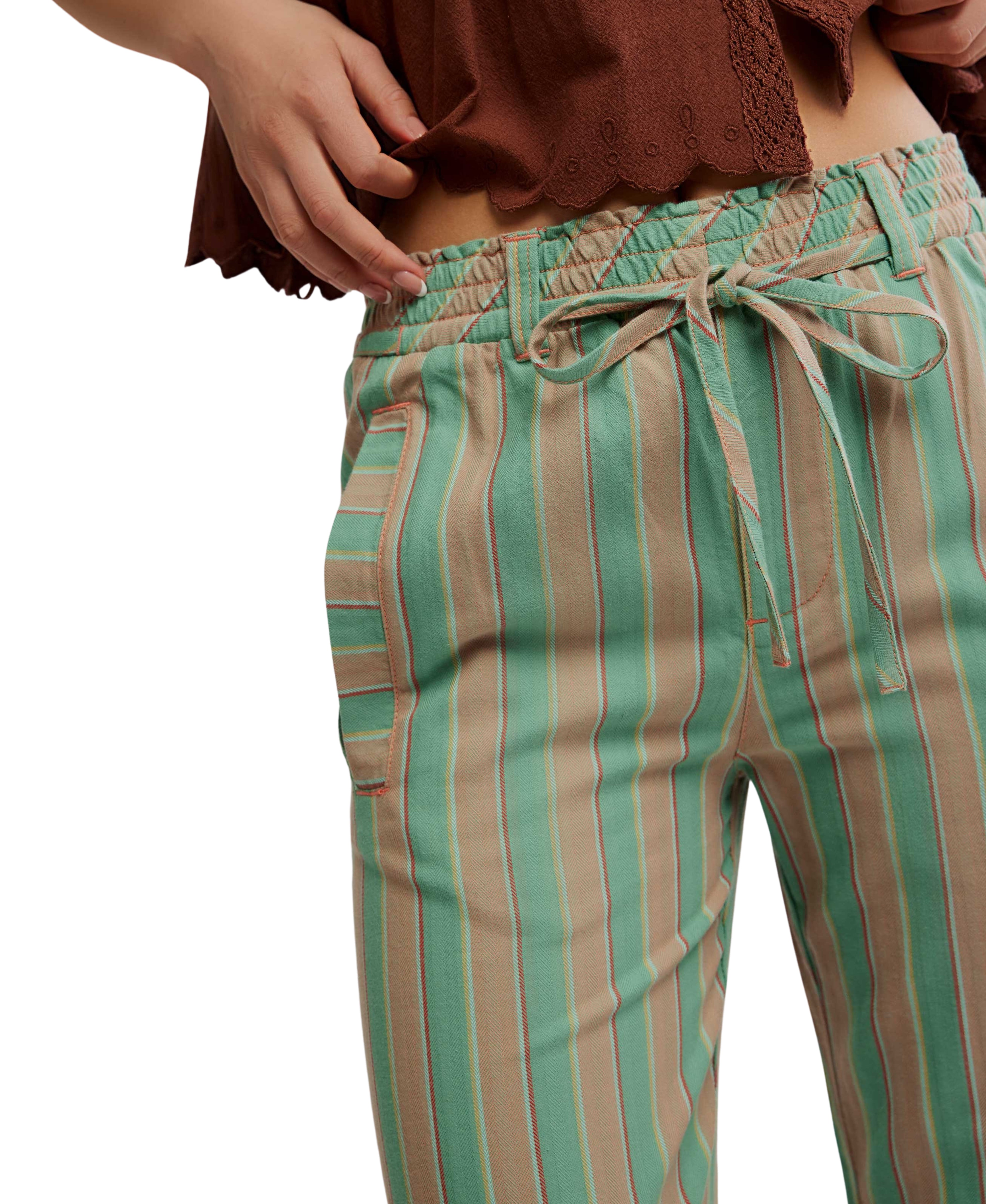 Free people Marielle Pull On Trouser Ginger Combo