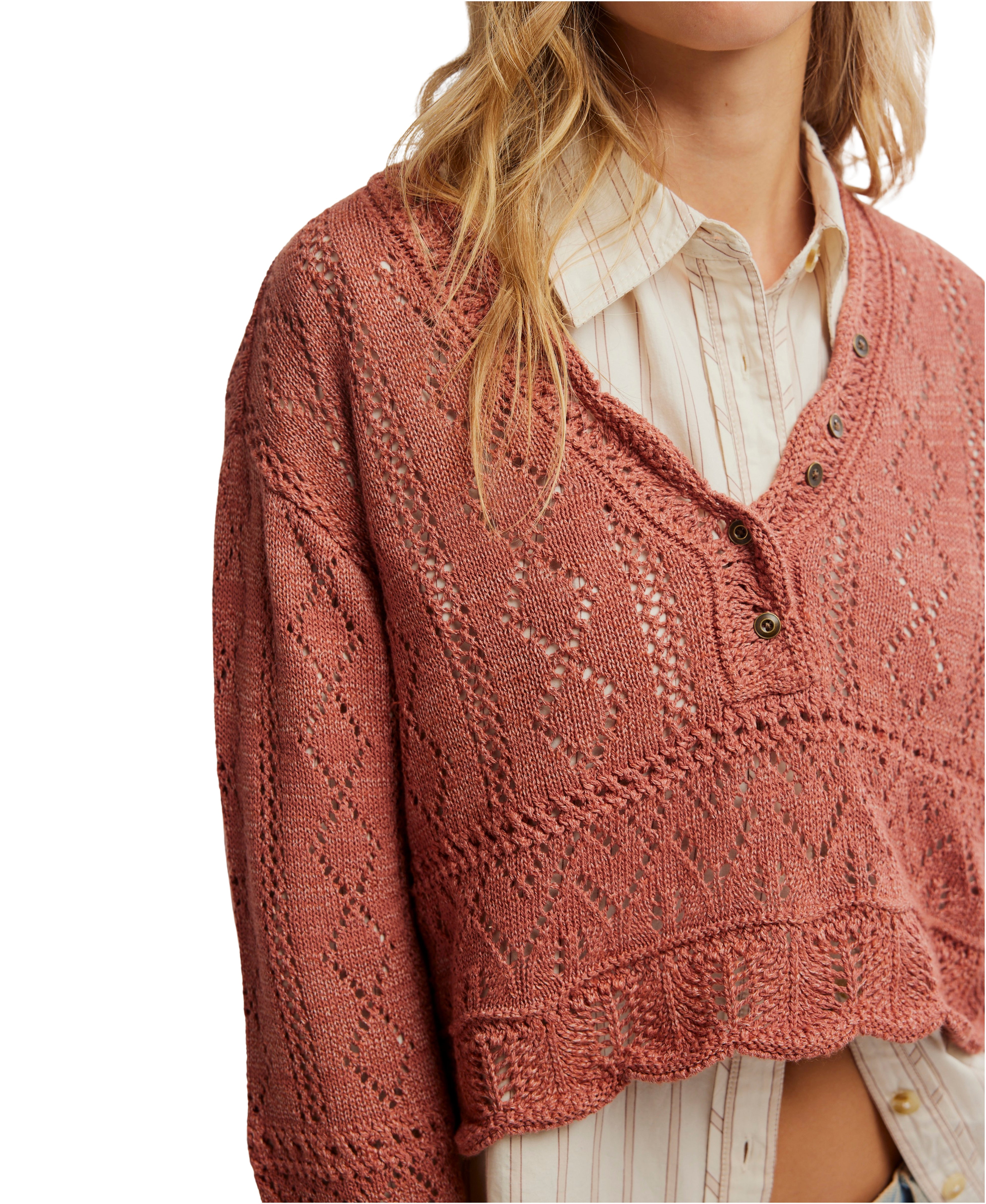 Free people Charlotte Sweater Brown