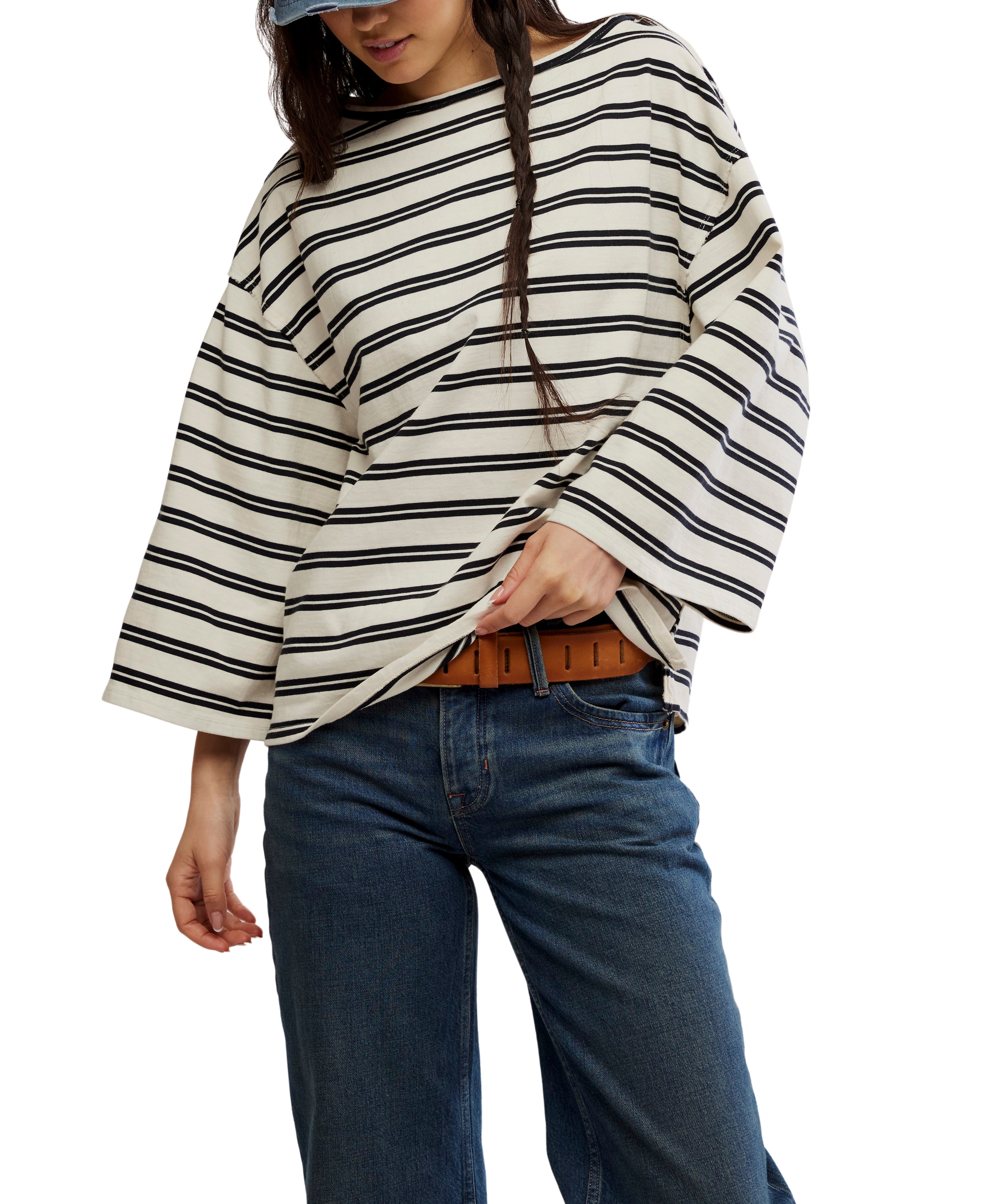 Free people Cest La Vie T-Shirt Black