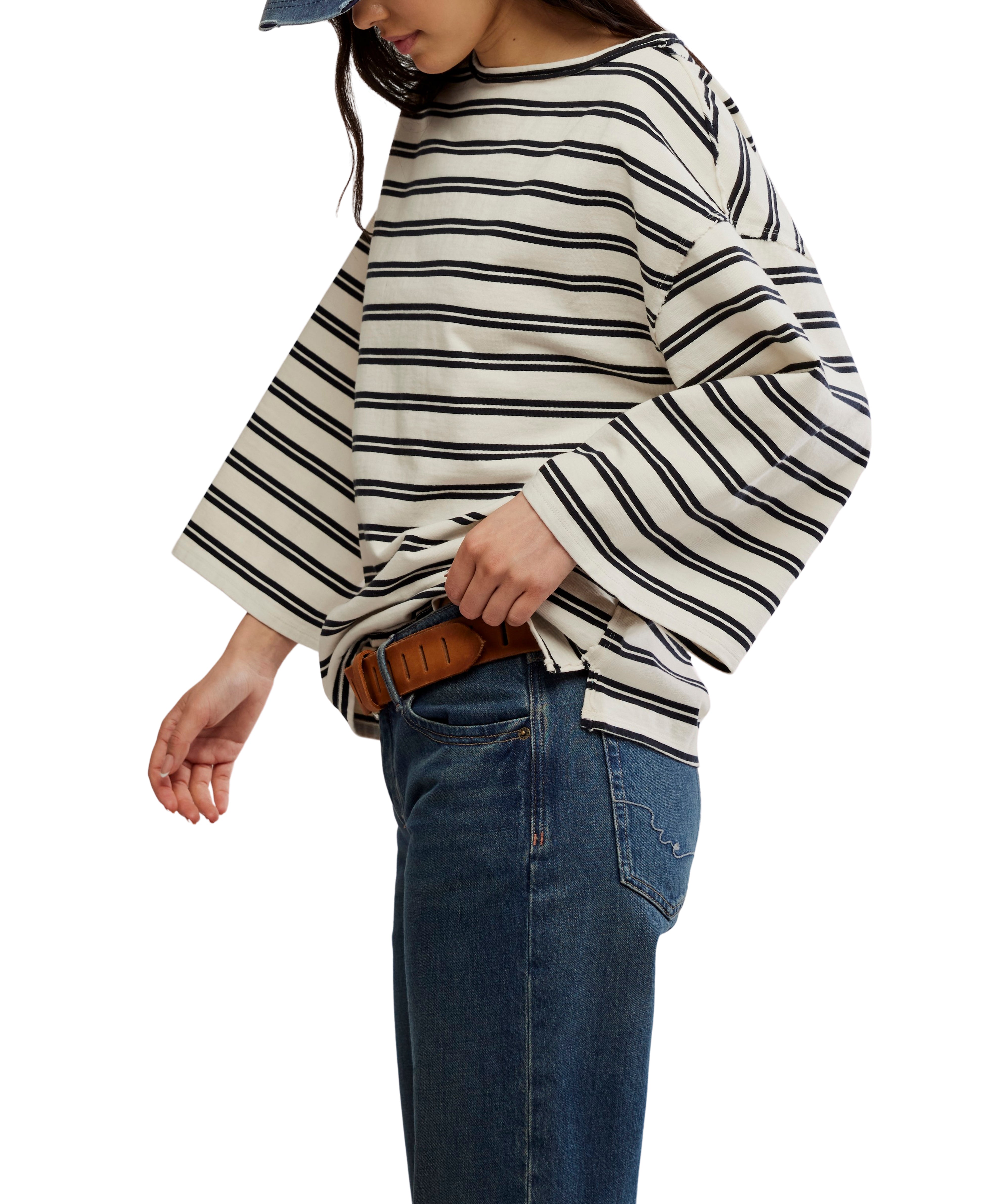 Free people Cest La Vie T-Shirt Black