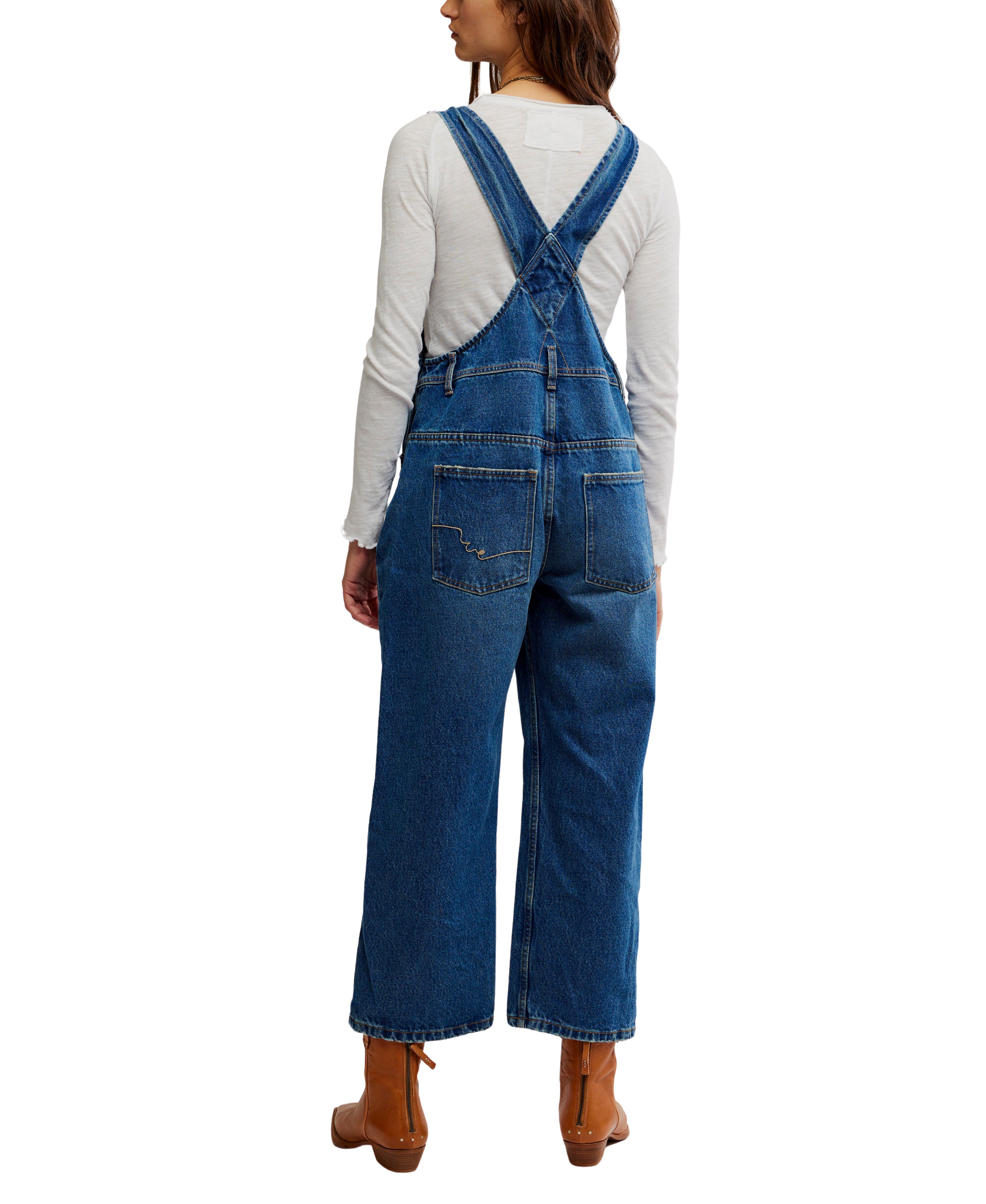 Free people Deep Trance Overall Blue