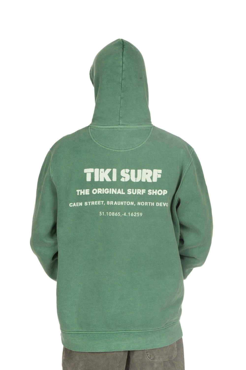 Tiki OG Surf Shop Hoodie Green Wash