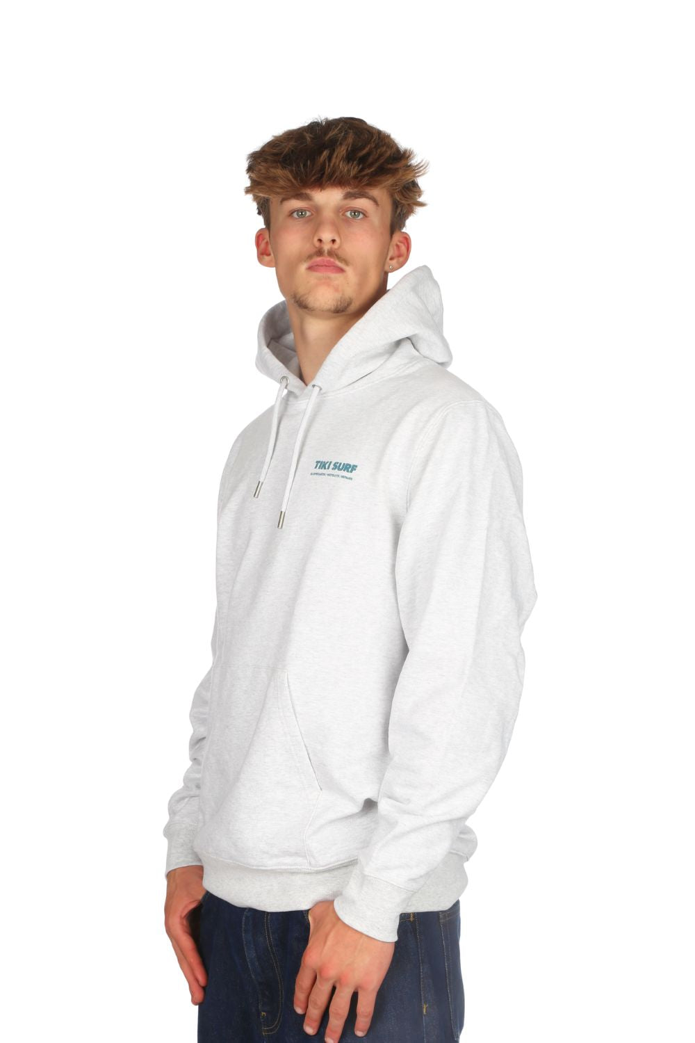 Tiki OG Surf Shop Hoodie Cool Heather Grey