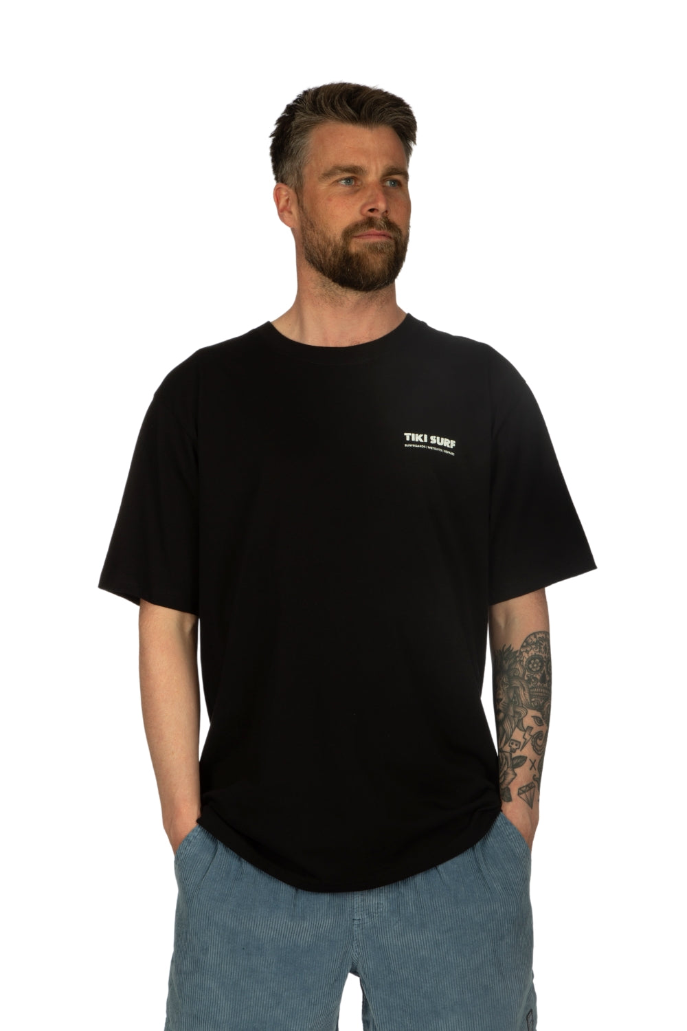 Tiki OG Surf Shop T-Shirt Black