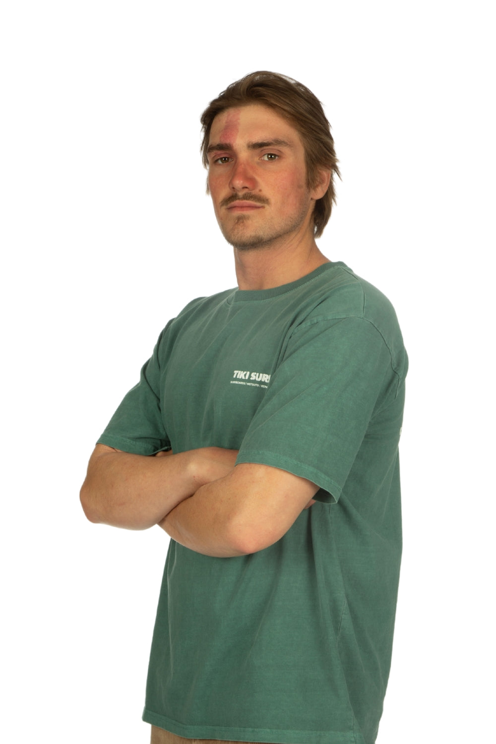 Tiki OG Surf Shop T-Shirt Green Wash