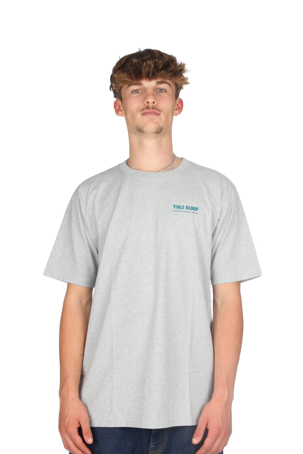 Tiki OG Surf Shop T-Shirt Ash Grey