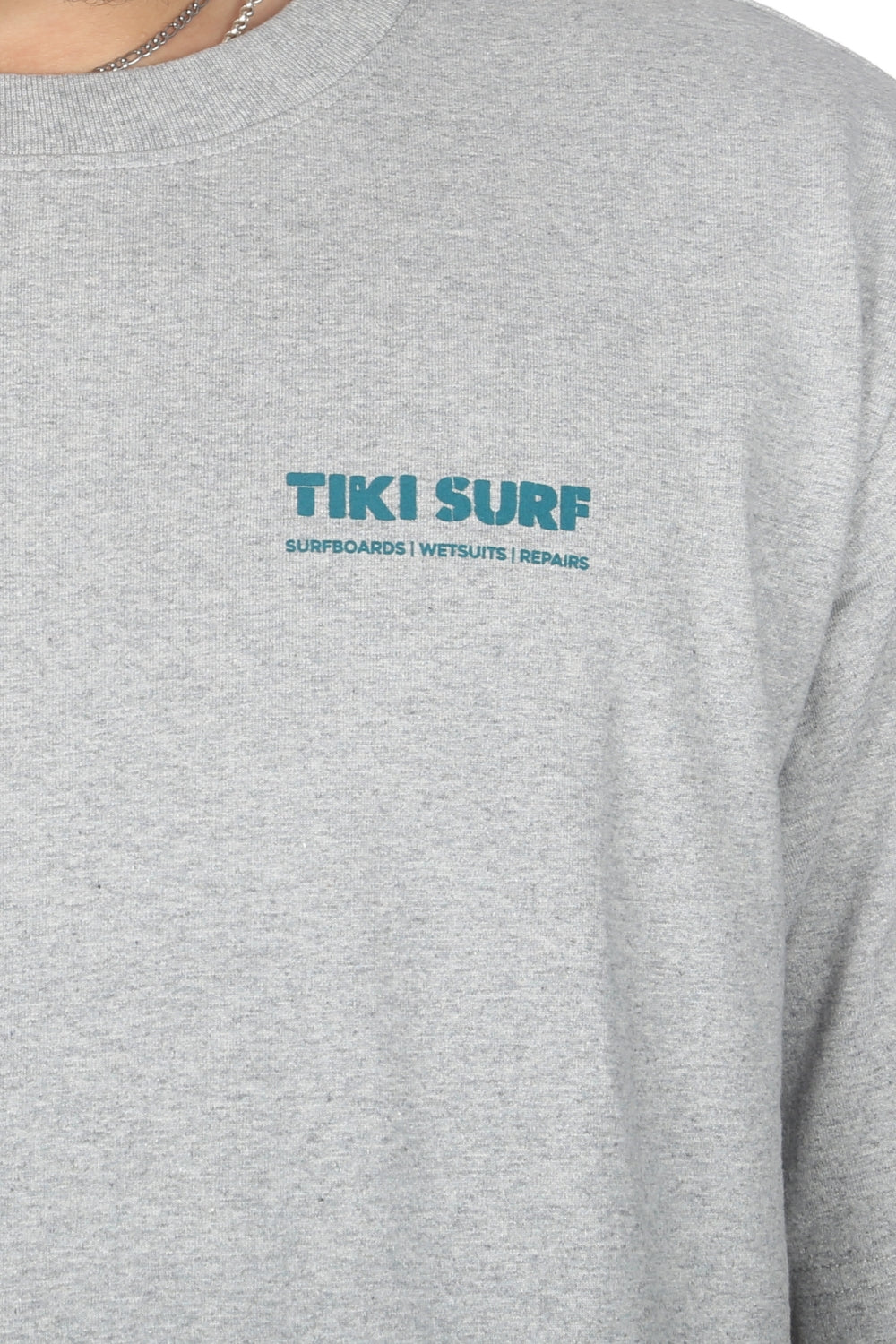 Tiki OG Surf Shop T-Shirt Ash Grey