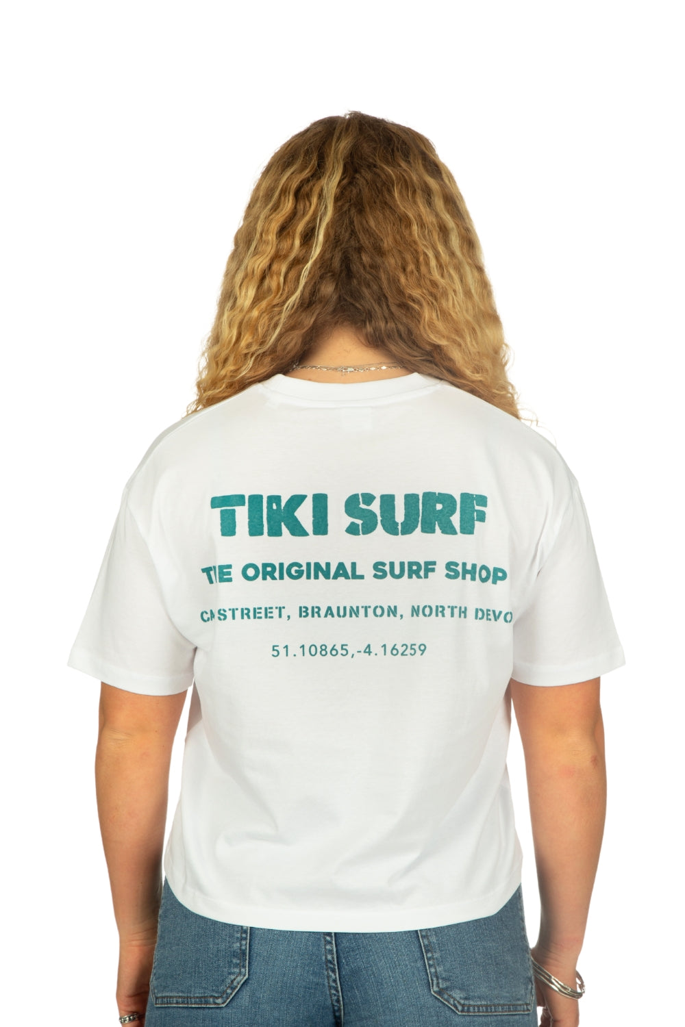 Tiki OG Surf Shop Womens T-Shirt White