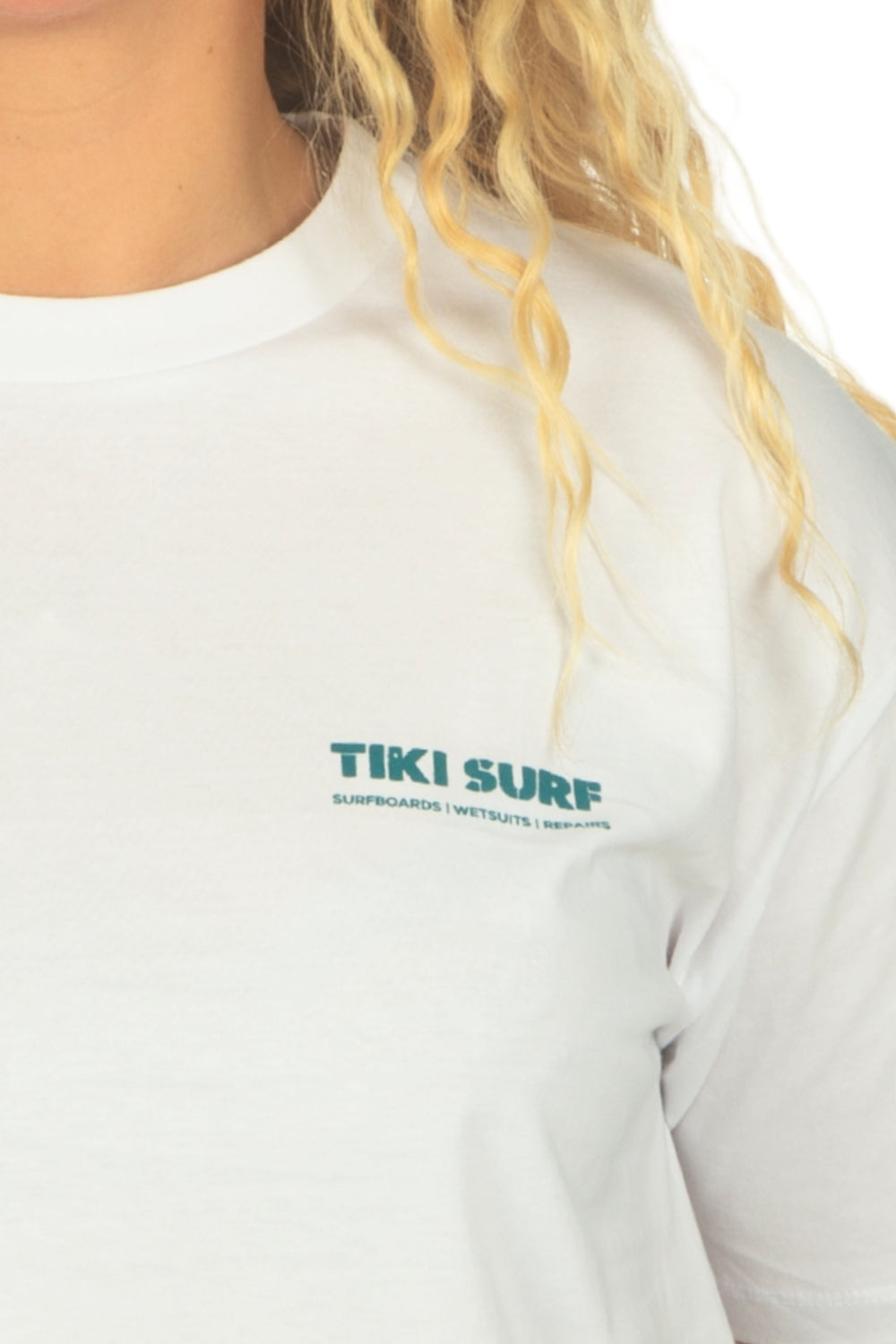 Tiki OG Surf Shop Womens T-Shirt White