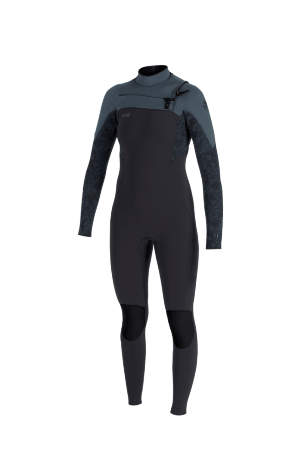 O'Neill Epic 3/2 Womens Wetsuit with Chest Zip in black and grey