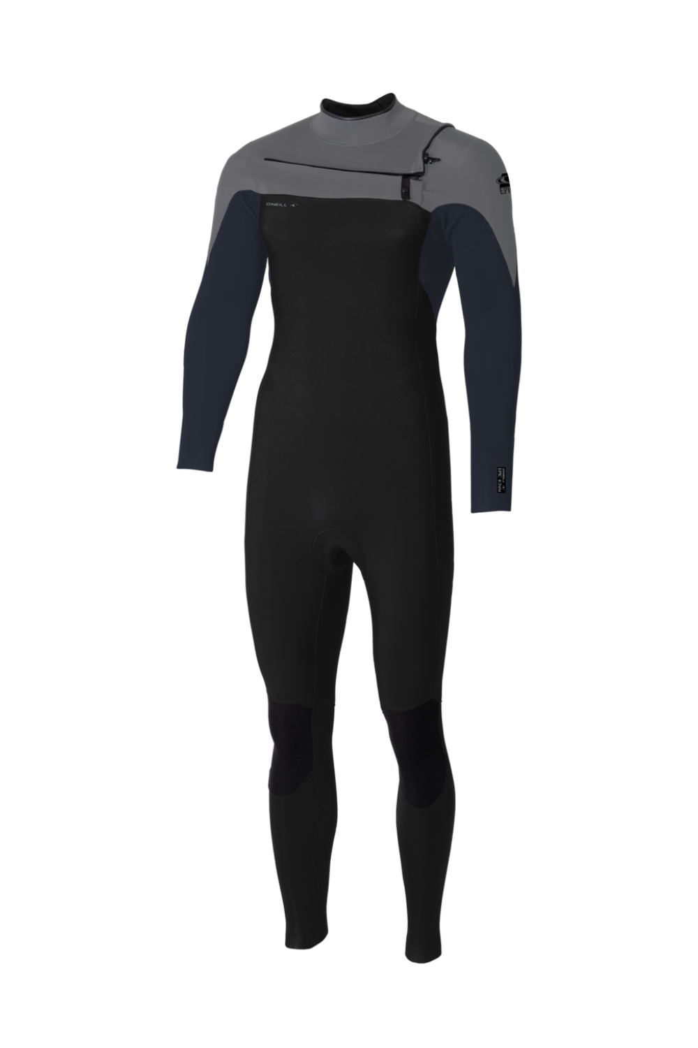 Black and grey wetsuit