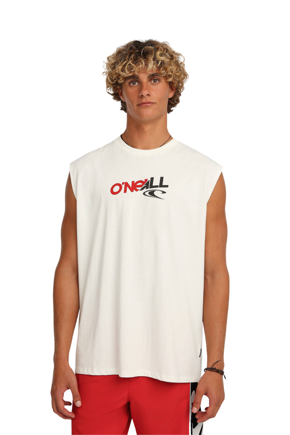 O'Neill Essentials 90'S Graphic Mens Tanktop Snow White