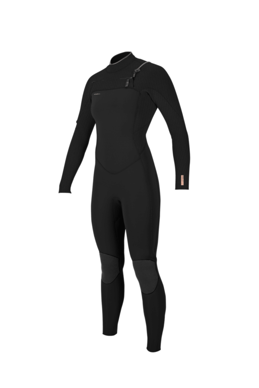 Black wetsuit on a white background