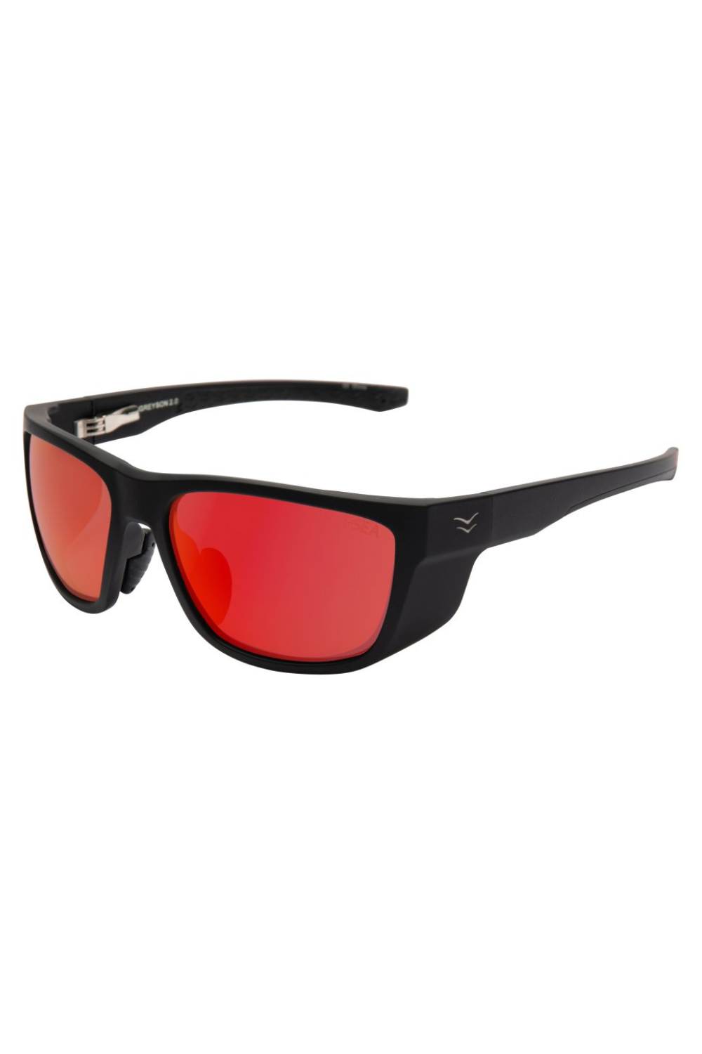 I-Sea Greyson 2.0 Sunglasses Black/Red Mirror Polarized