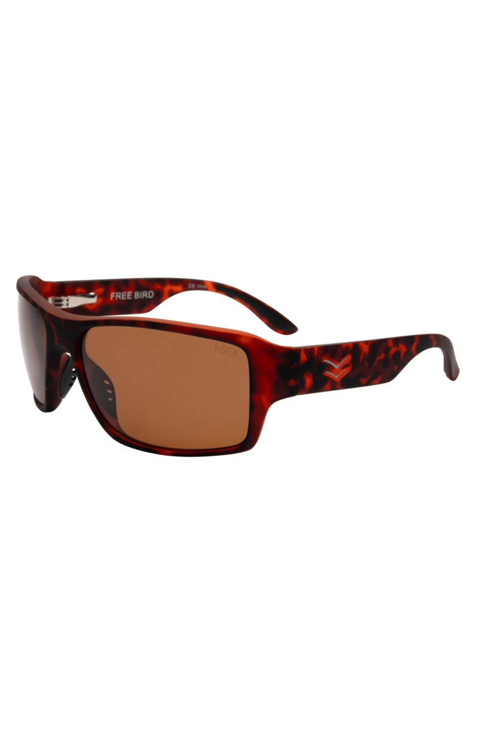 I-Sea Freebird Sunglasses Tort Rubber Brown Polarized