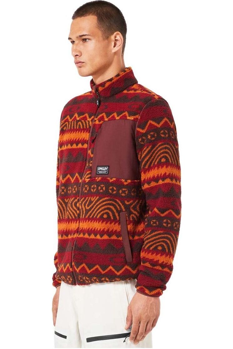 Oakley Mountain Fire Sherpa Fleece Grenache Norway Pattern