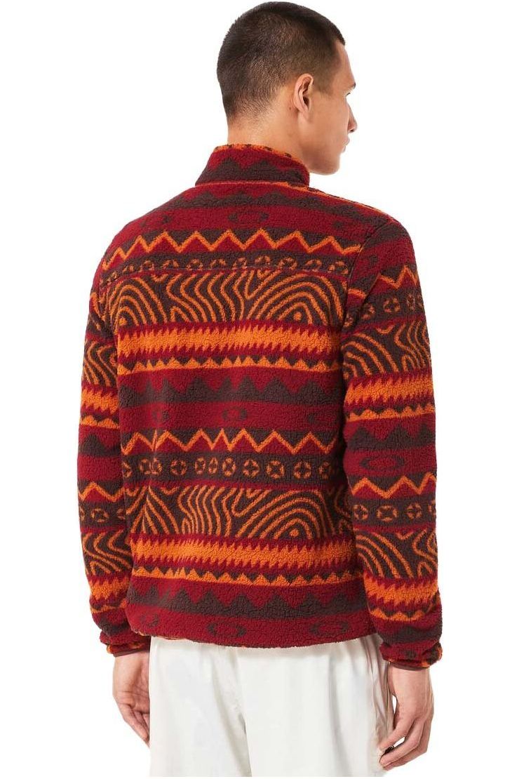 Oakley Mountain Fire Sherpa Fleece Grenache Norway Pattern