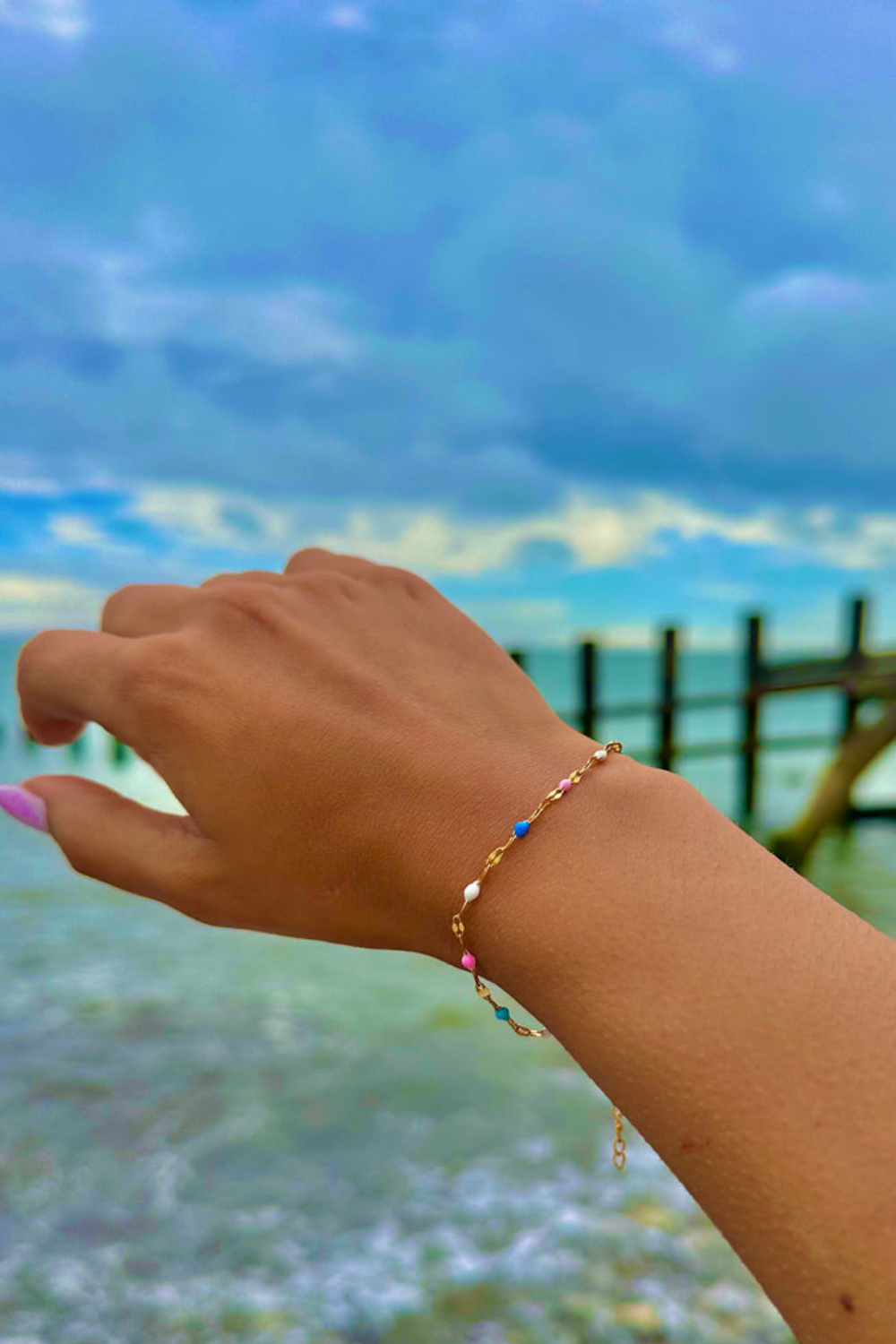 Ocean Jewel Petals Of Positano Bracelet Gold
