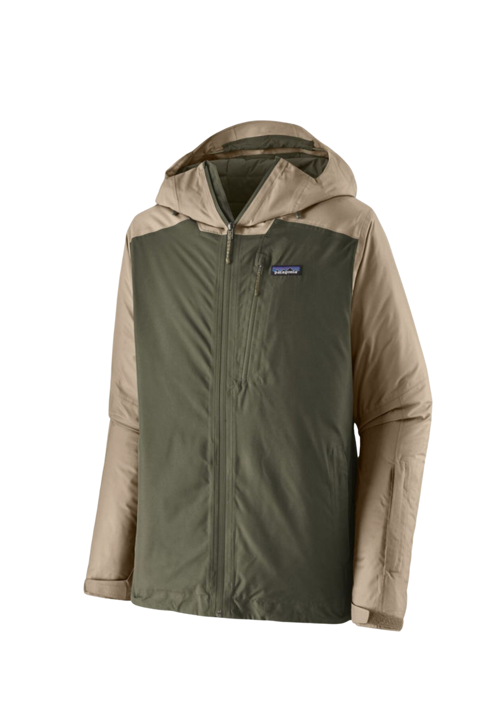 Patagonia Mens Insulated Powder Town Snow Jacket Pine Needle Green